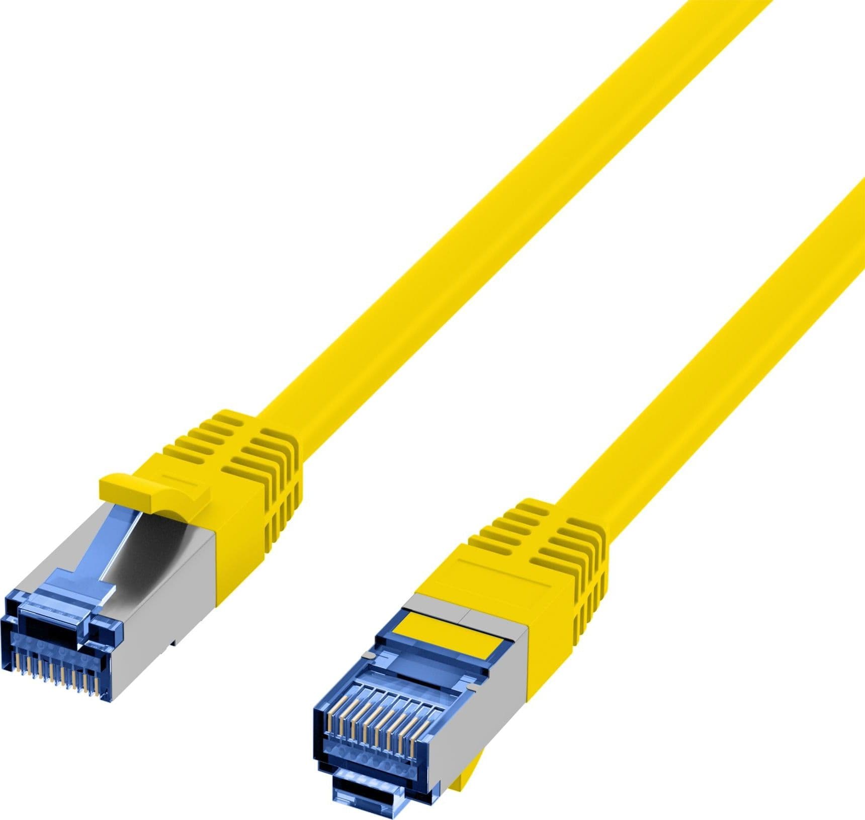 Cavo di Rete Patch in Rame Cat.6A S/FTP TPE Superflex Giallo 1m - 8