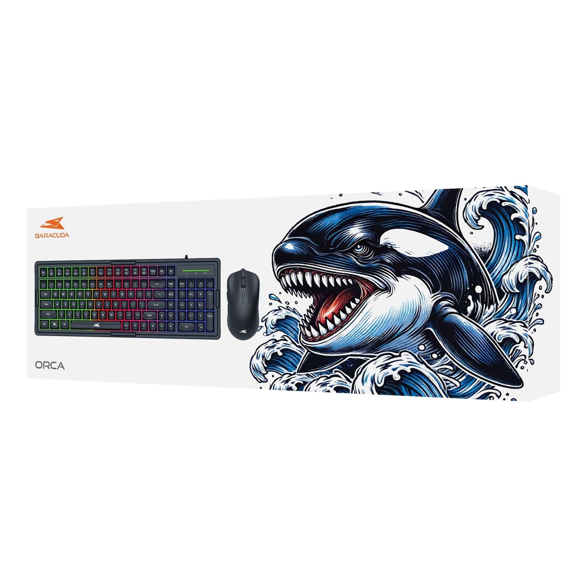 Kit Tastiera 101 Tasti e Mouse USB 7200 Dpi Nero, ORCA - 10