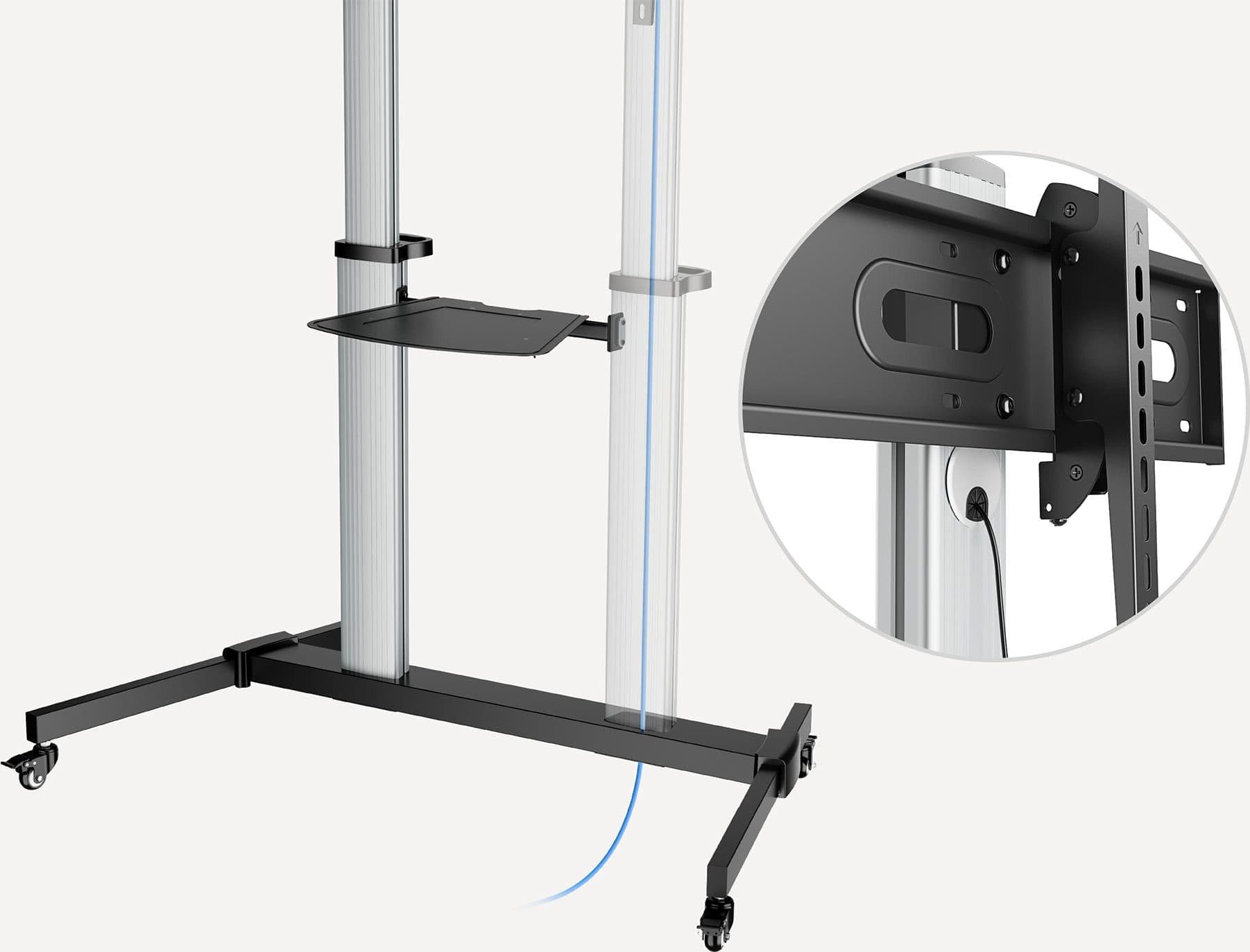 Supporto a Pavimento Trolley TV LCD/LED/Plasma 60-100'' - 19