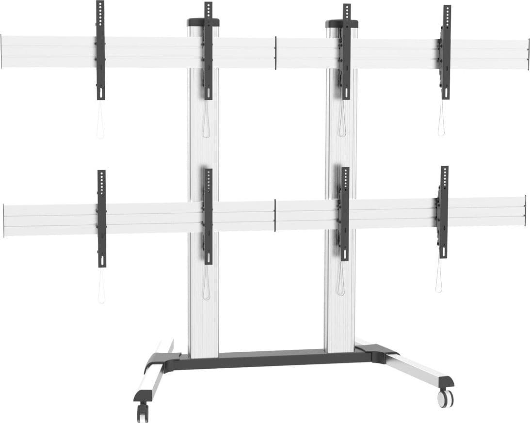 Supporto a Pavimento per 4 TV LCD/LED 32-60'' per Video Wall - 11