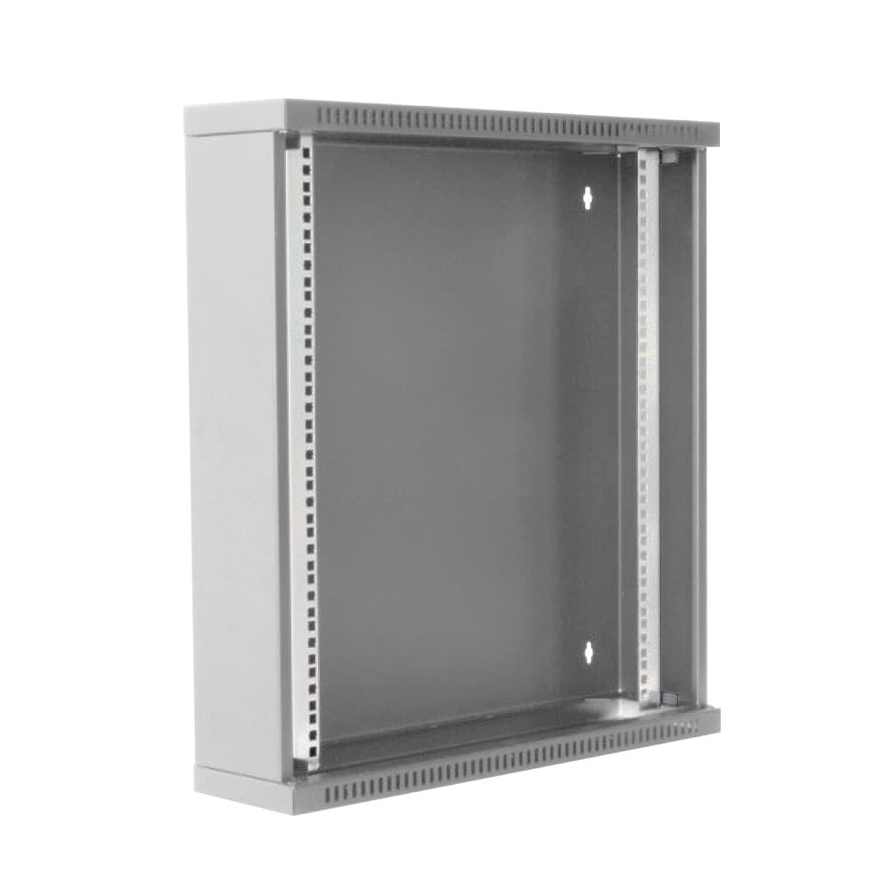 Armadio Rack 19'' Flat a muro p.30cm 6 unit&agrave sezione unica Grigio - 11