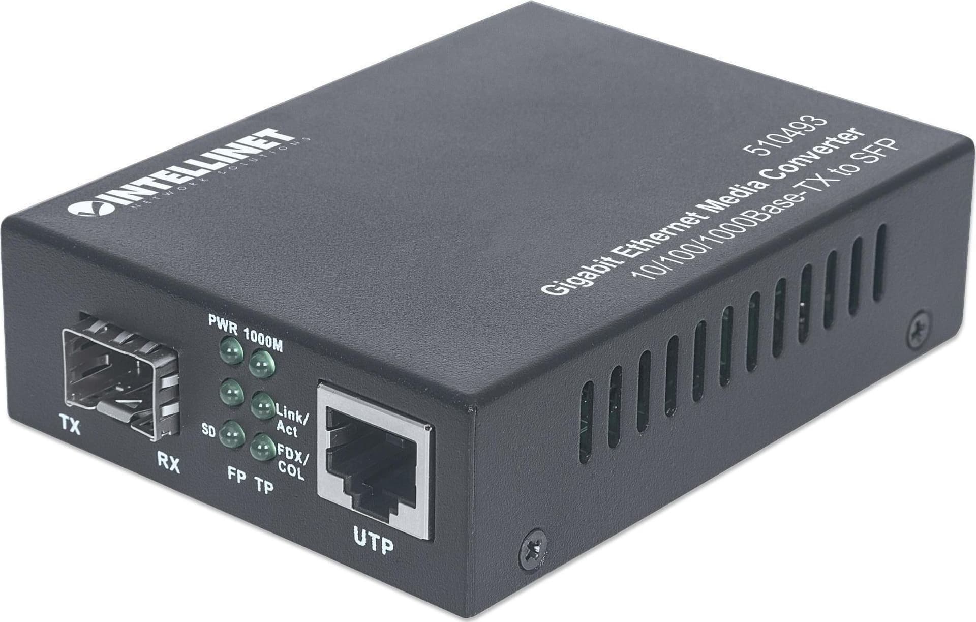 Convertitore RJ45 10/100/1000 Gigabit Ethernet slot SFP - 8