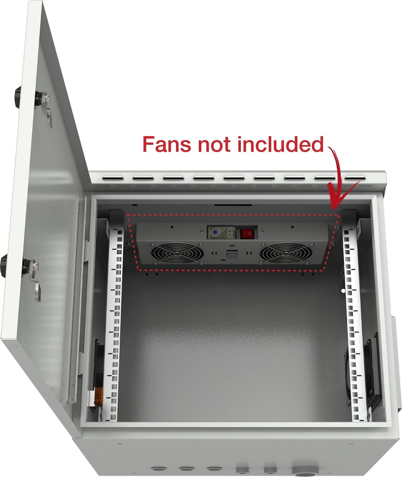 Armadio Rack 19'' a Parete 20U Grigio IP55 Porta Cieca prof. 600 mm - 19