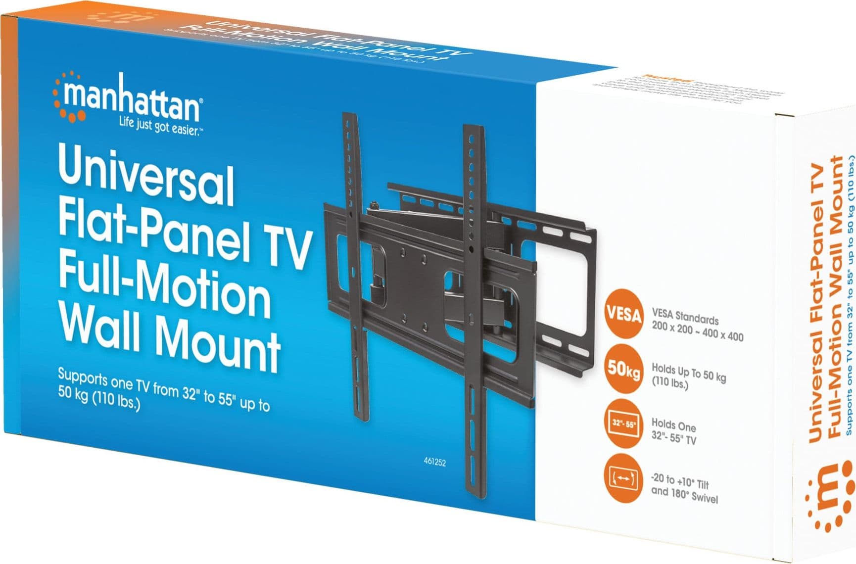 Supporto a Muro Universale Full-Motion per TV 32-55'' - 24