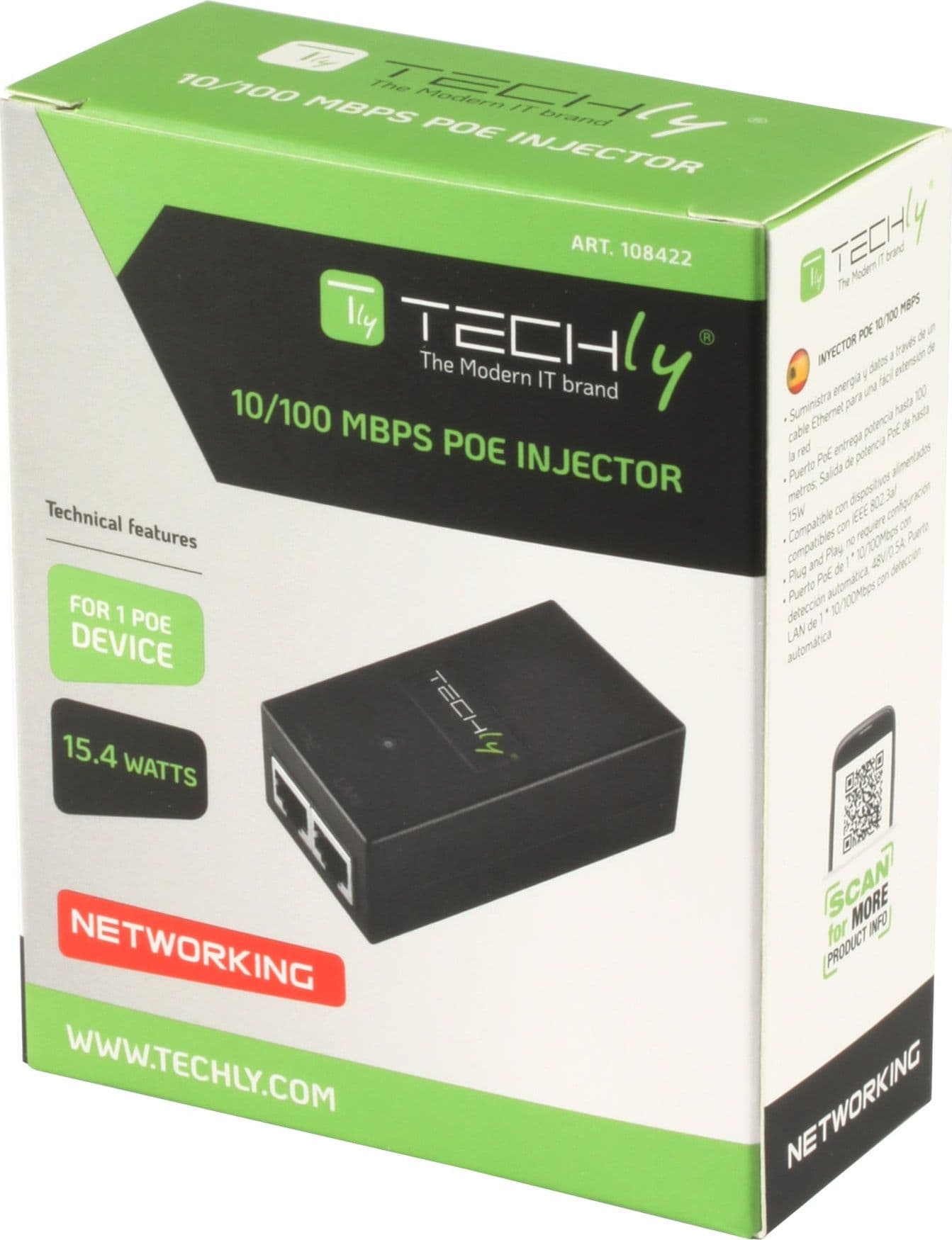 Iniettore PoE 10/100 Mbps - 13