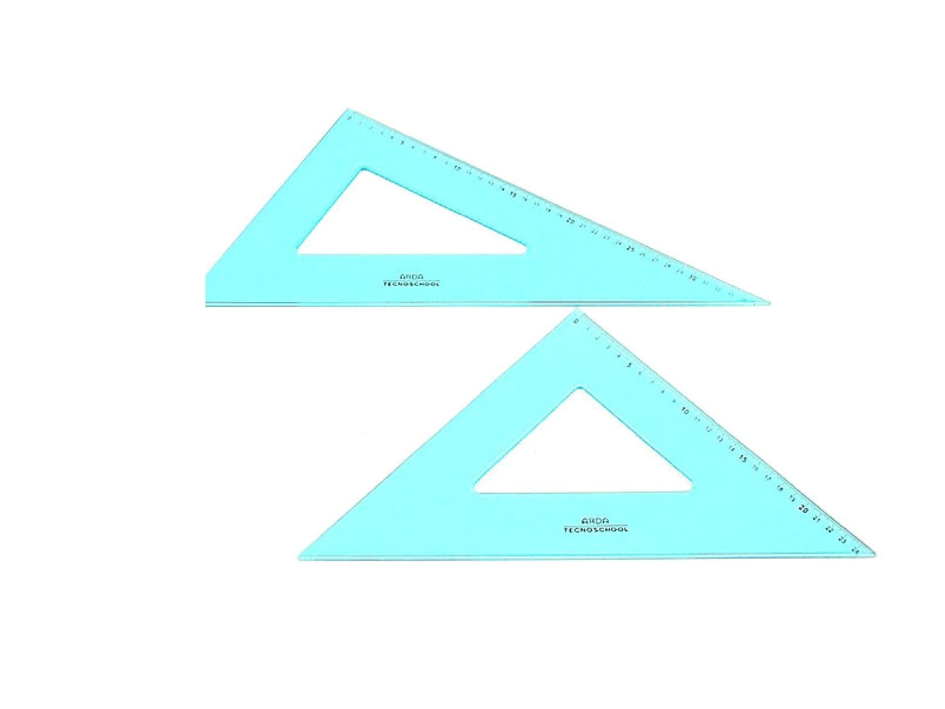 Set di Squadre 45o e 60o Tecnoschool 35 cm - 2