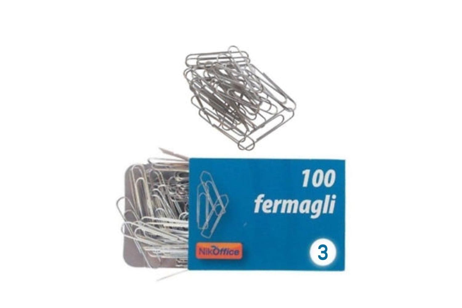 Fermagli 28mm n.3 da 100pz cf.10