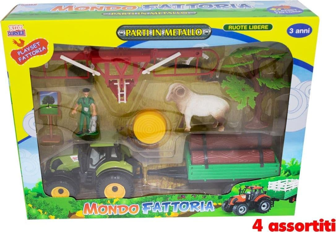 Mondo Fattoria con Trattore e animali