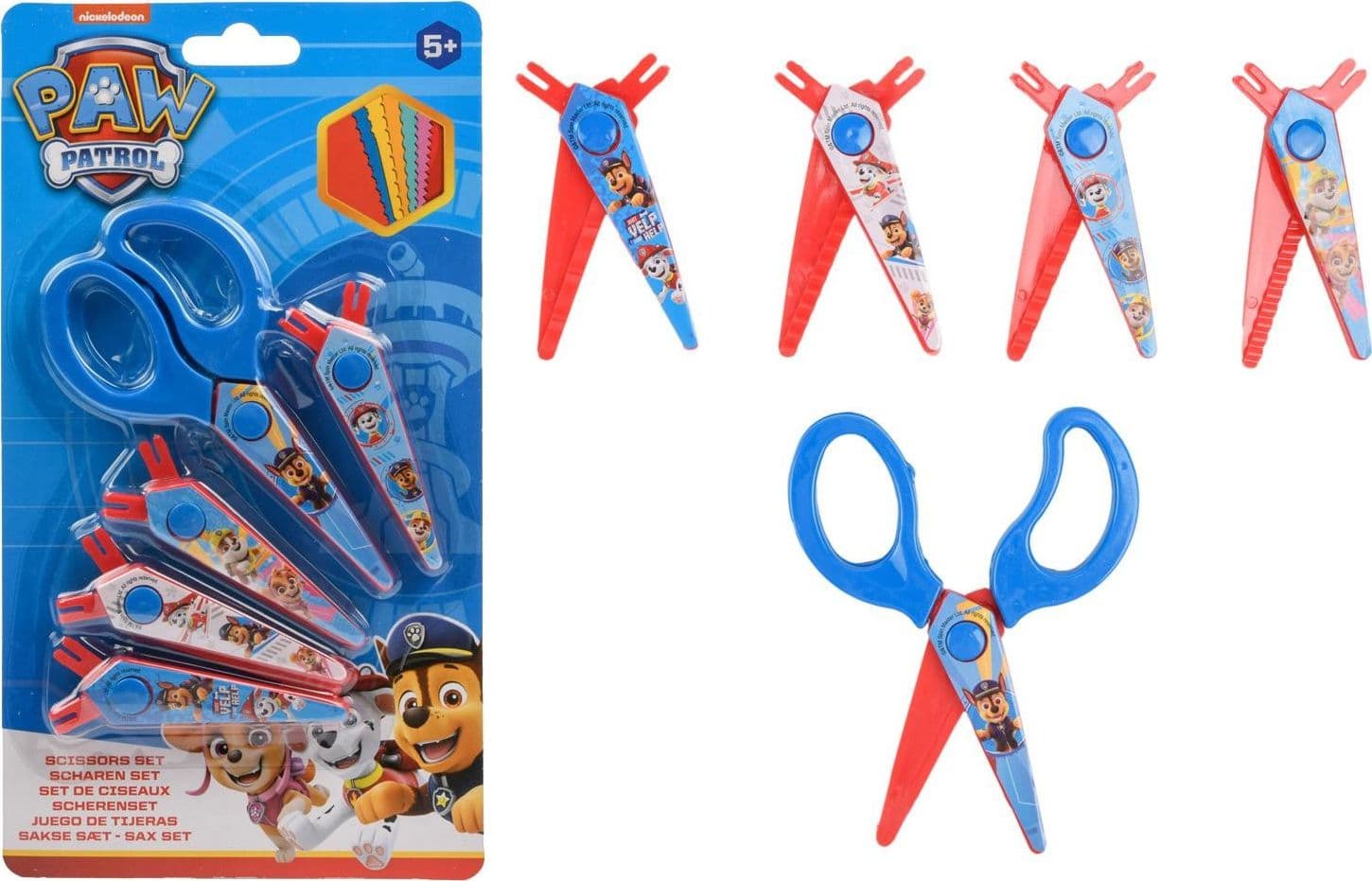 Paw Patrol Forbici con 5 Tagli