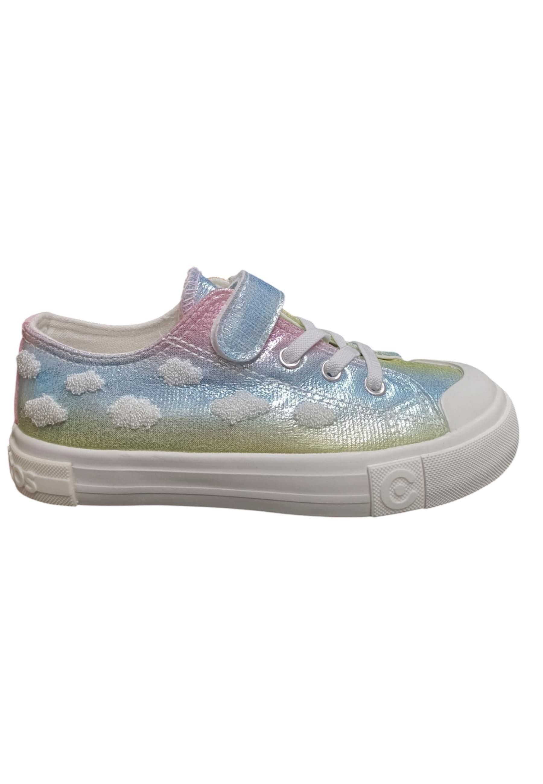 Scarpe sneakers Bambine e ragazze Conquitos COSH  multicolore laccio elastico e velcro