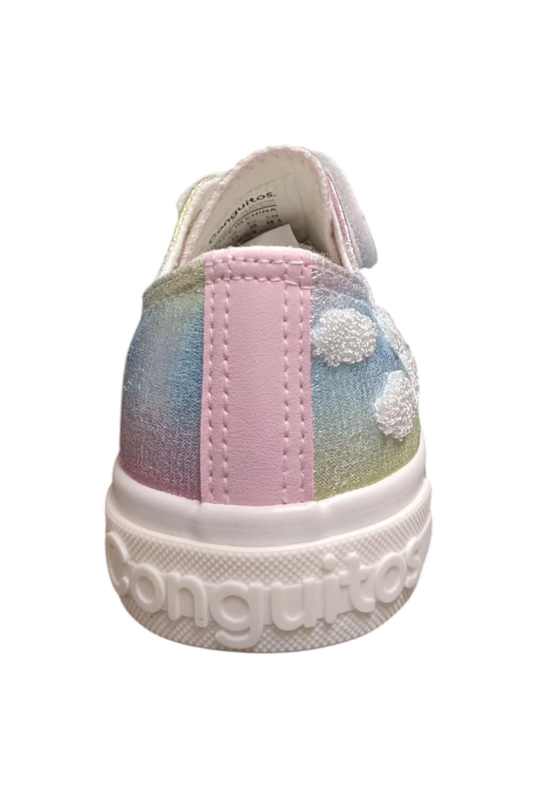 Scarpe sneakers Bambine e ragazze Conquitos COSH  multicolore laccio elastico e velcro in Ballerine Scarpetteria Gica - Trani, commercioVirtuoso.it