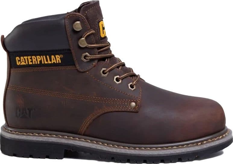 Caterpillar Mens Powerplant S3 GYW Safety Boot Brown - 3