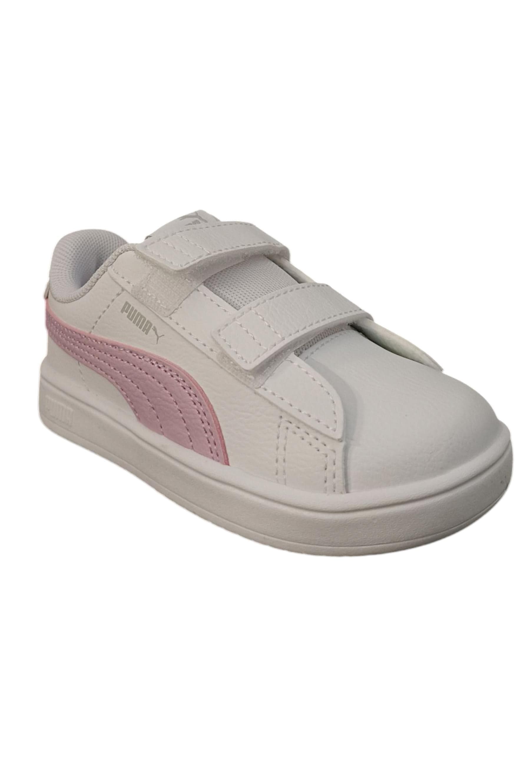 Scarpe sneakers Bambine e ragazze PUMA rickie classic  bianco-fuxja velcro in Sneaker casual Scarpetteria Gica - Trani, commercioVirtuoso.it