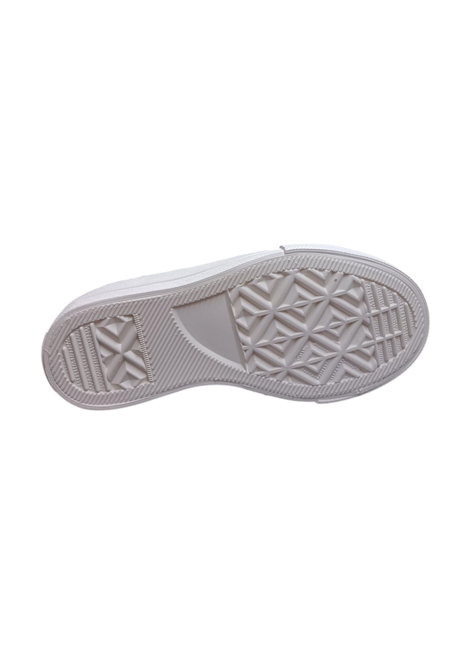 Scarpe sneakers Bambine e ragazze gaelle sissy  bianco laccio e zip laterale - 5