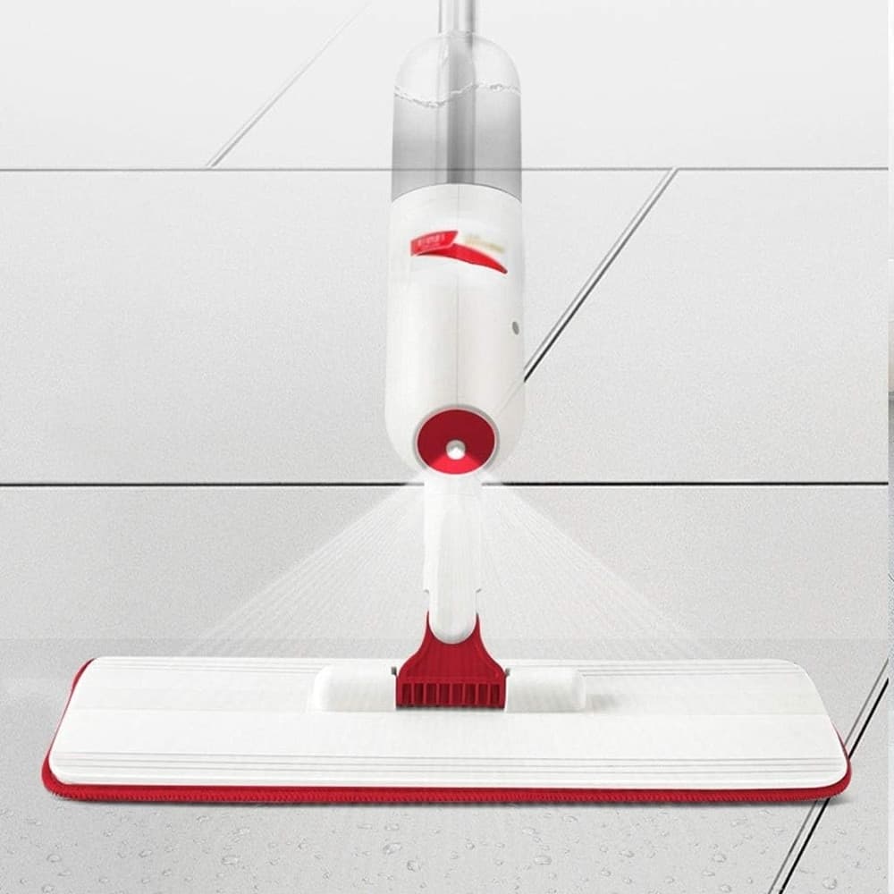 MOCIO SPRAY PER PULIZIA PAVIMENTI CON PANNO MICROFIBRA SERBATOIO 350ML ROTAZIONE 360° - 6