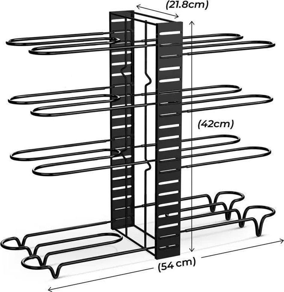 ORGANIZZATORE ESTENSIBILE REGOLABILE PER PENTOLE PADELLE A 8 LIVELLI ORGANIZER CUCINA - 8