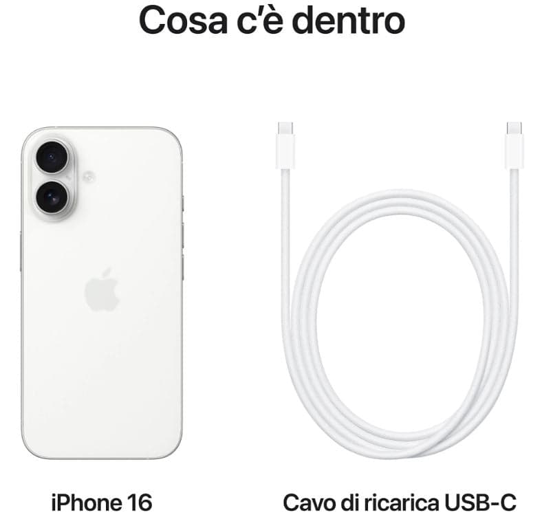 Apple Iphone 16 256Gb Bianco White EU - 4
