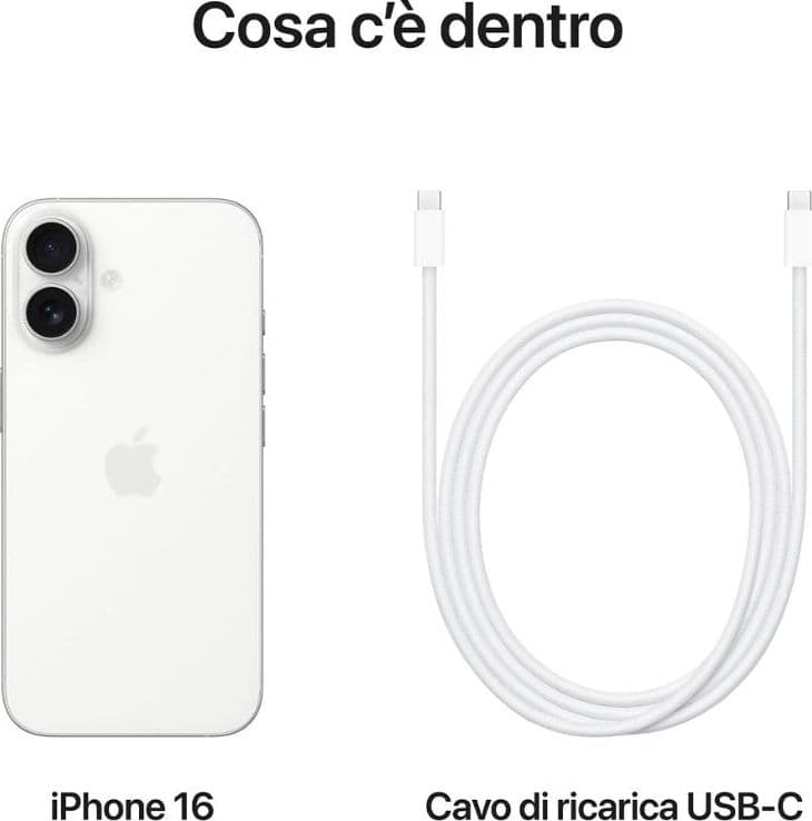 Apple Iphone 16 256Gb Bianco White EU - 4