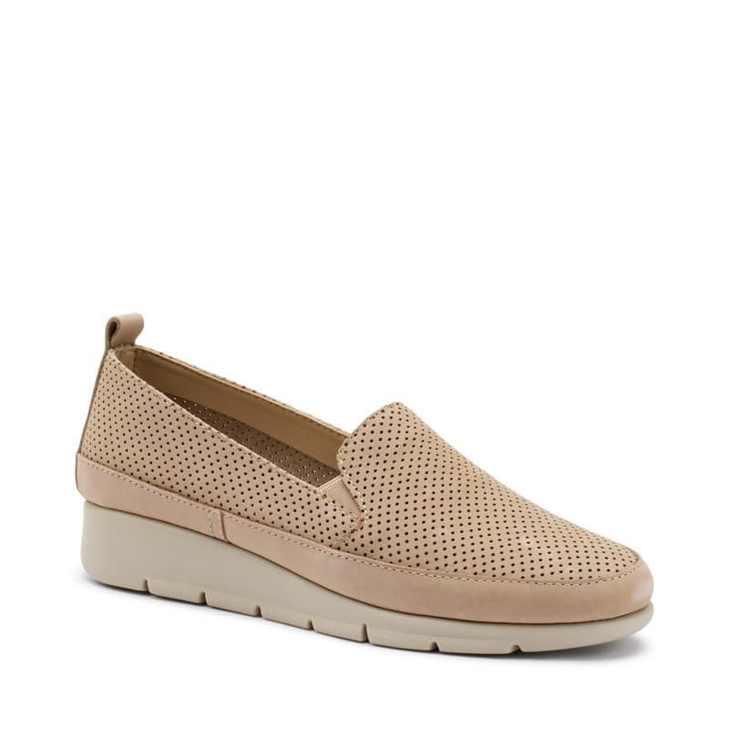 Frau slip-on in pelle punzonata panna 51H2 - 2