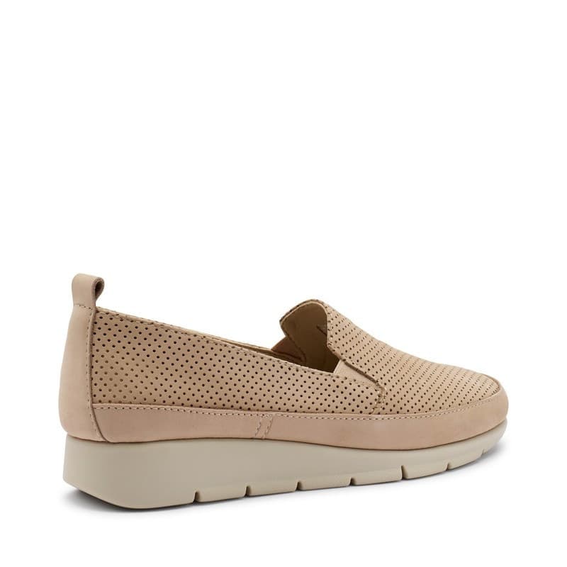 Frau slip-on in pelle punzonata panna 51H2 - 3
