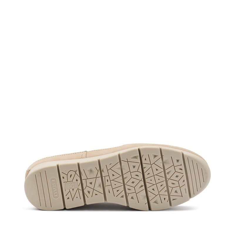 Frau slip-on in pelle punzonata panna 51H2 - 5