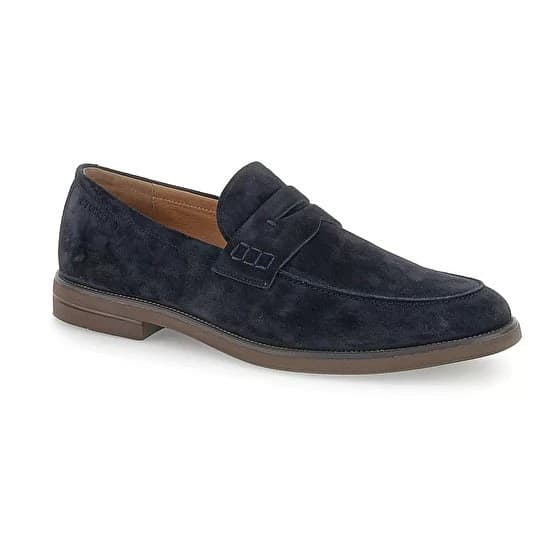 Stonefly mocassino uomo Calvin 9 in camoscio blu 220797 - 2