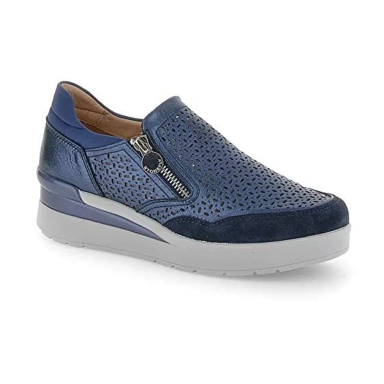 Stonefly slip on donna Cream 50 laminato blu 220735 - 2