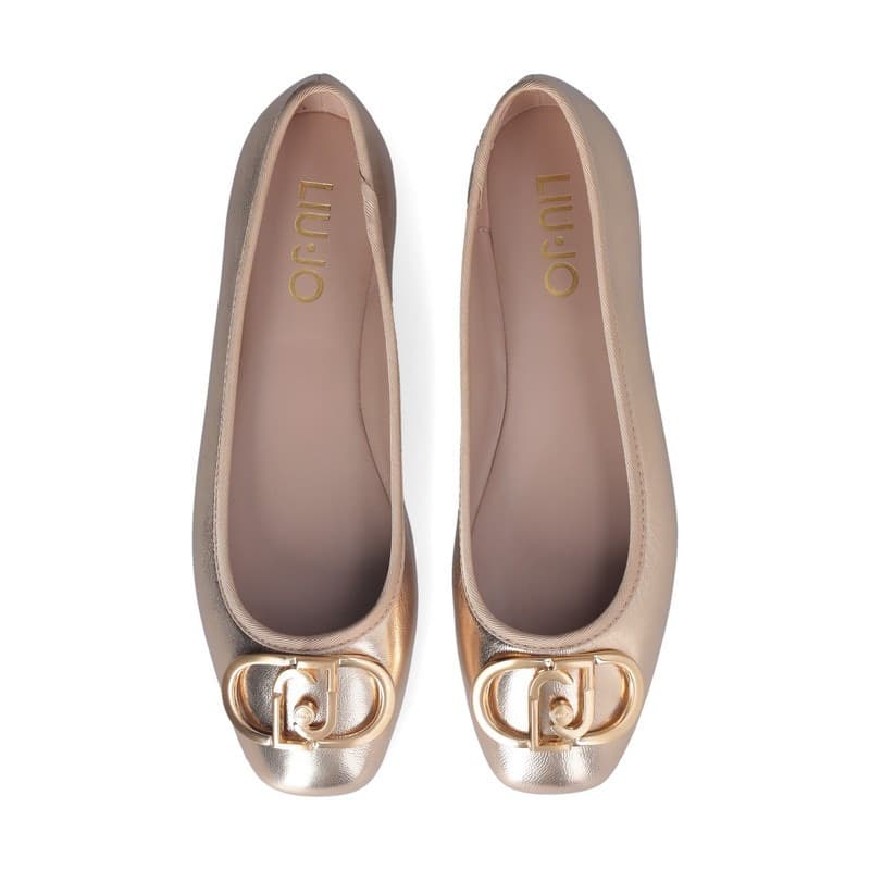 Liu Jo ballerina donna Dafne 4 laminata gold SA5033PX - 5