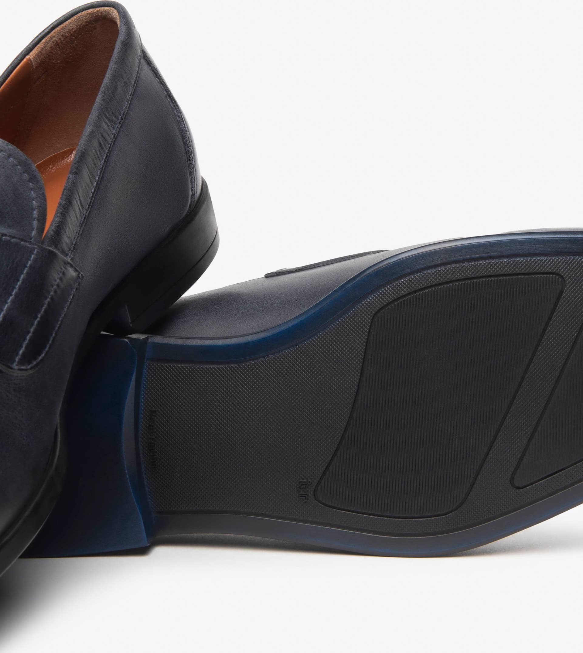 Nero Giardini mocassini uomo in pelle blu E400162U200 - 5
