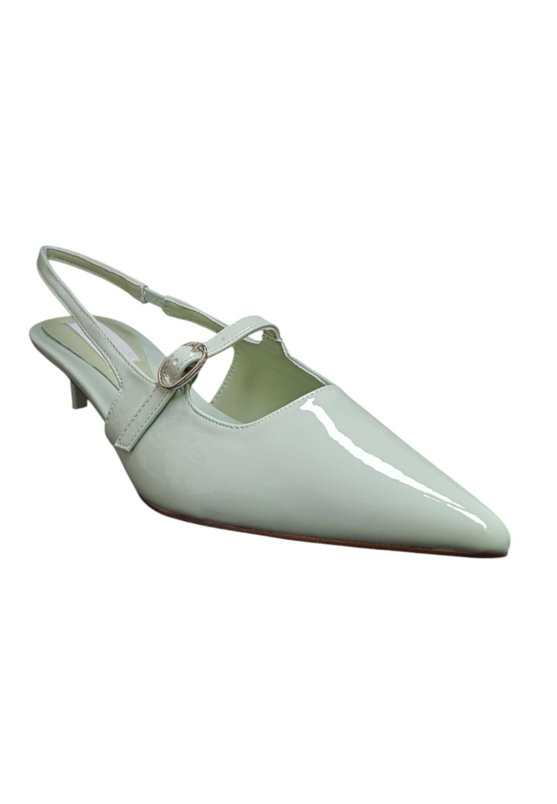 Décolleté donna Nazareno Gabrieli verde tiffany vernice - Eleganza fresca con elastico in Ballerine Scarpetteria Gica - Trani, commercioVirtuoso.it