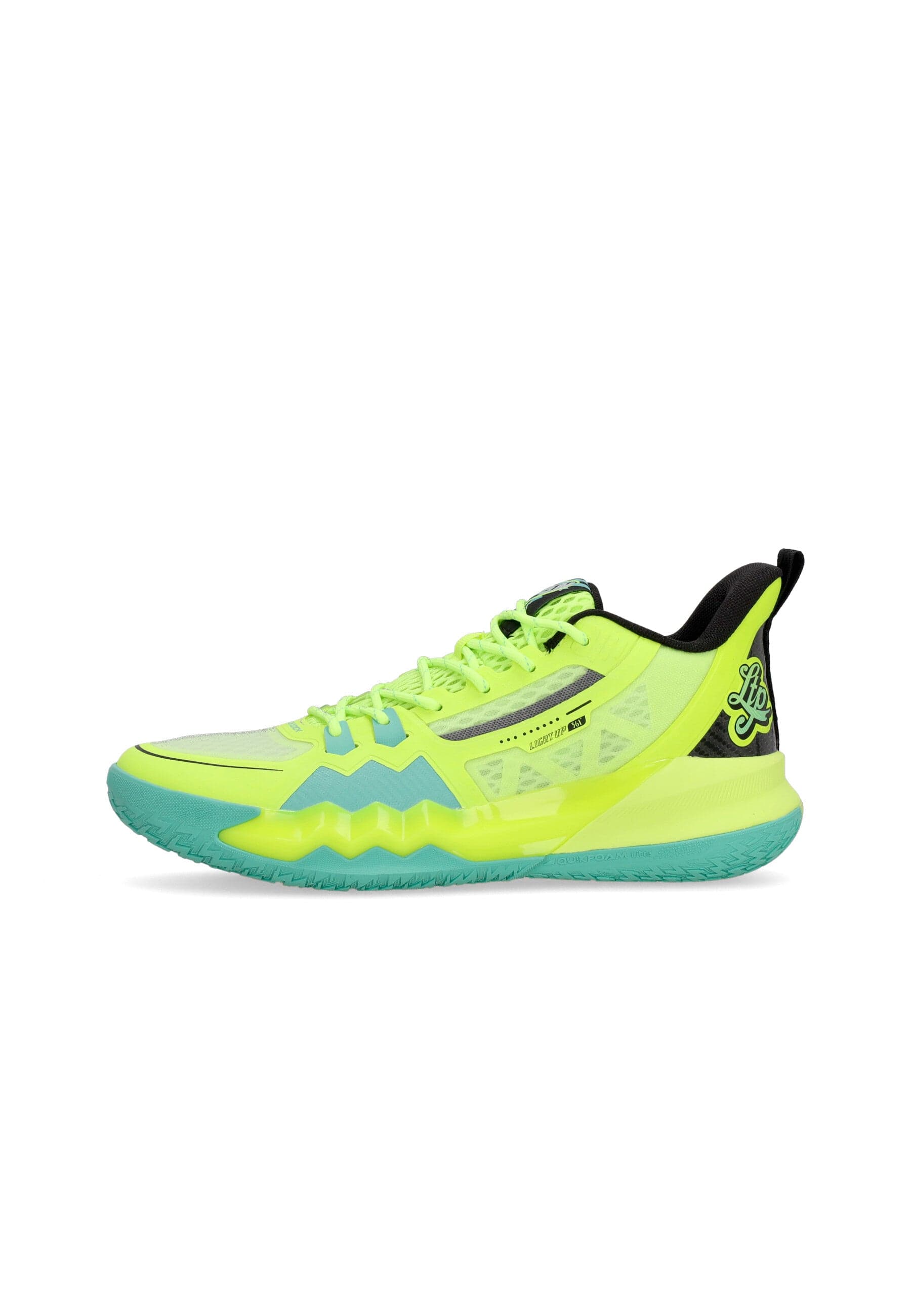 361 DEGREES Scarpa Basket Uomo Burning Force 4 Light Up Bright Yellow/green - 7