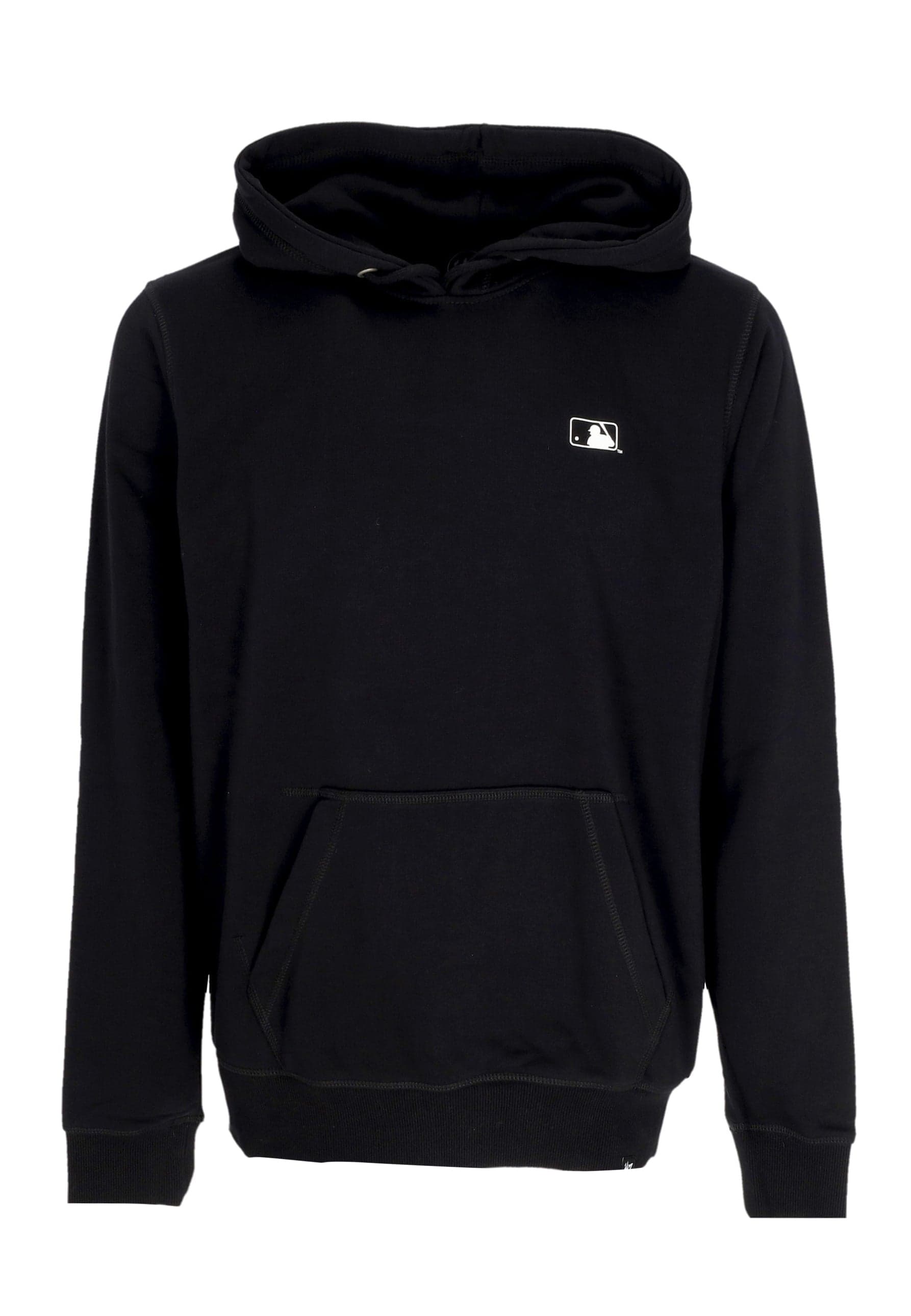47 BRAND Felpa Leggera Cappuccio Uomo Mlb Backer Burnside Multi Team Hoodie Jet Black - 3