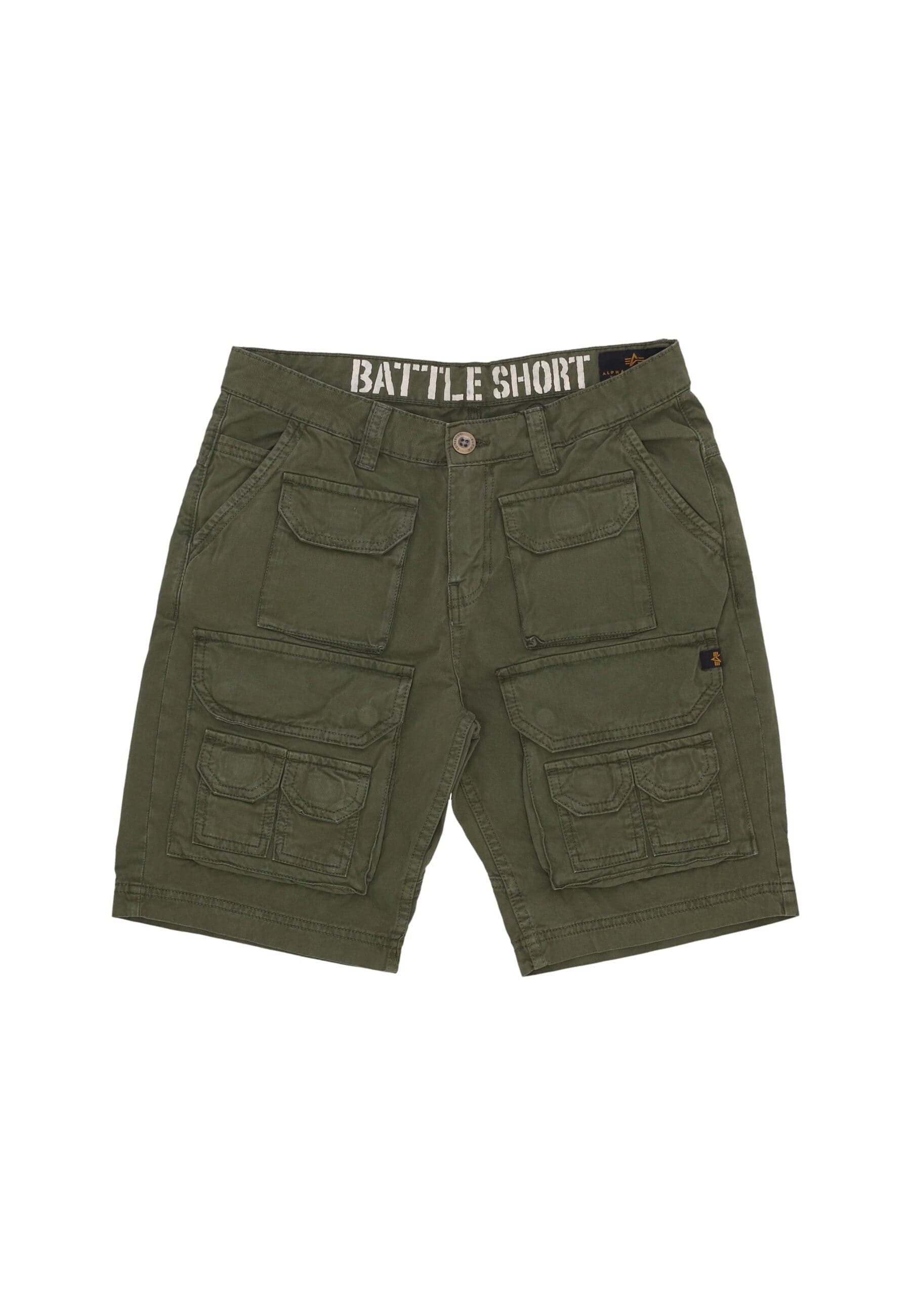 ALPHA INDUSTRIES Pantalone Corto Uomo Battle Short Dark Olive - 5