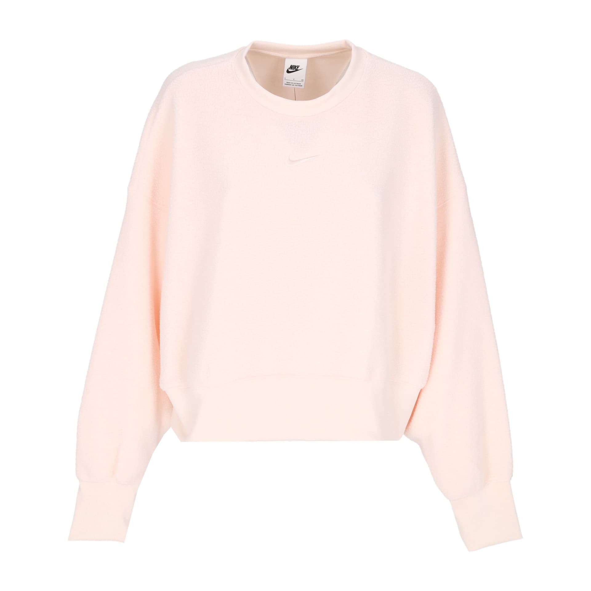 Nike Felpa Girocollo Donna W Sportswear Plush Mod Crop Crewneck Guava Ice/guava Ice - 3