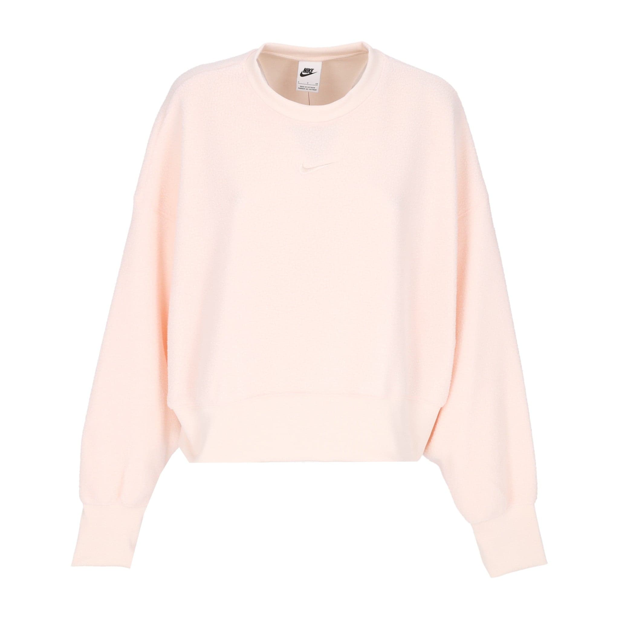 Nike Felpa Girocollo Donna W Sportswear Plush Mod Crop Crewneck Guava Ice/guava Ice - 3