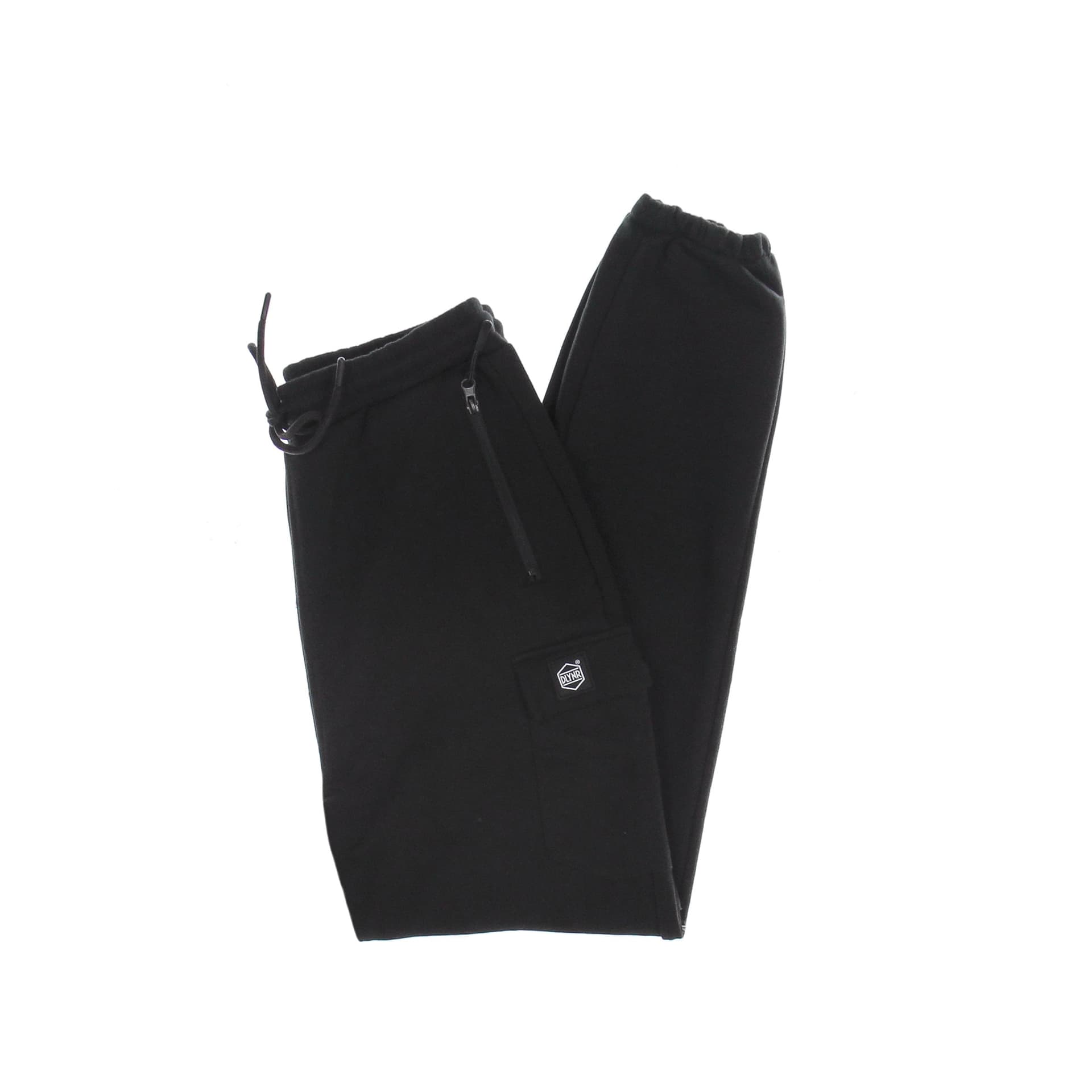 DOLLY NOIRE Pantalone Tuta Leggero Uomo Woven Square Label Cargo Sweatpants Black - 5
