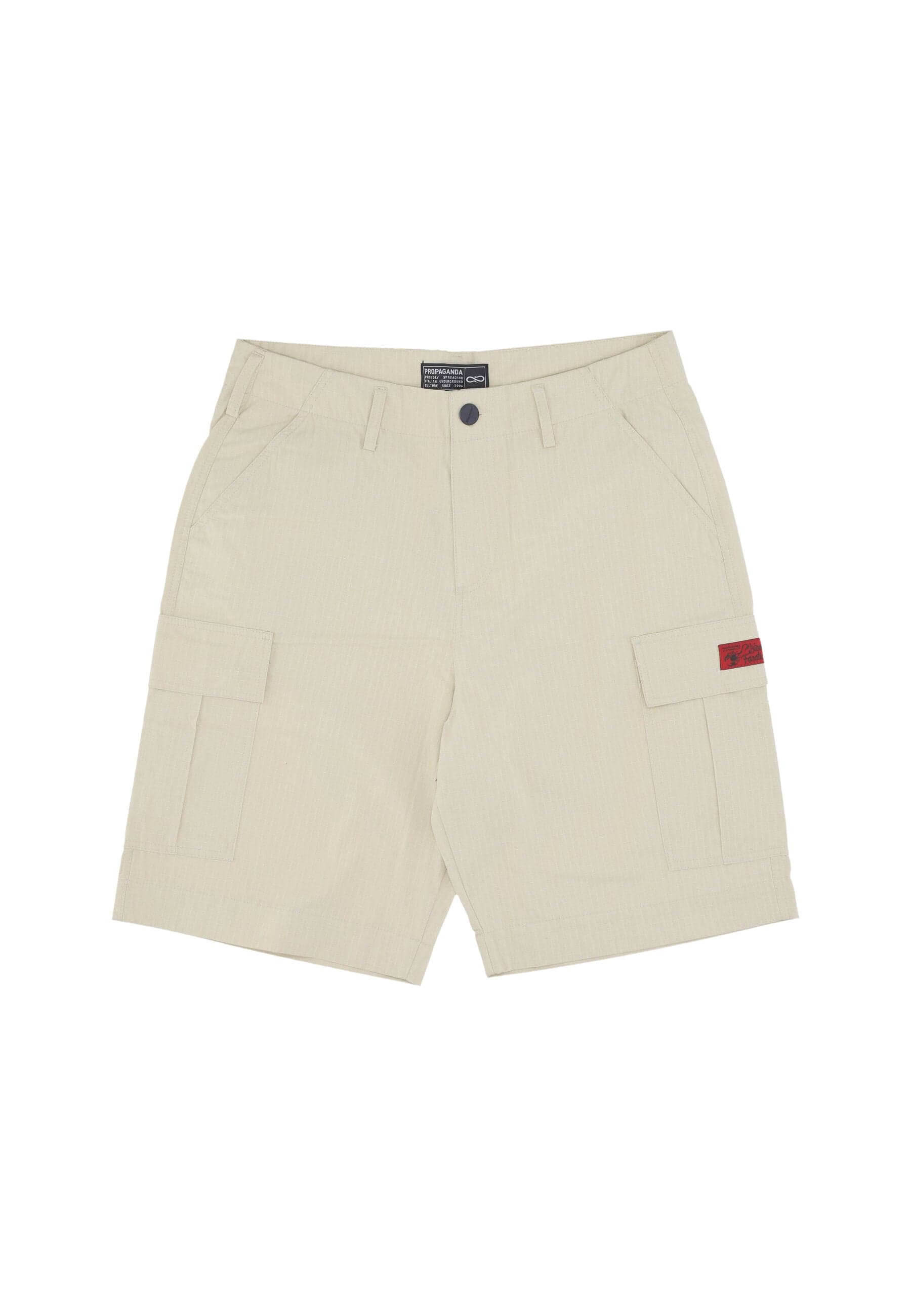 PROPAGANDA Pantalone Corto Uomo Desert Commando Cargo Short Ripstop Gravel - 5