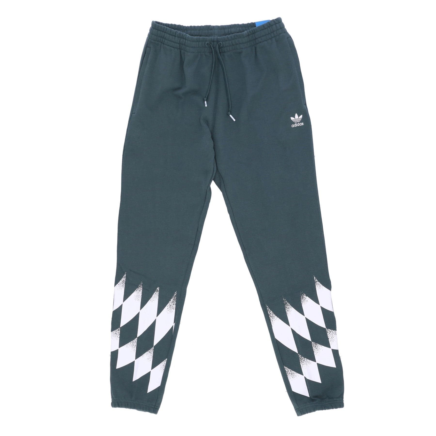 Adidas Pantalone Tuta Felpato Uomo Rekive Placed Graphic Sweatpants Mint Green - 4