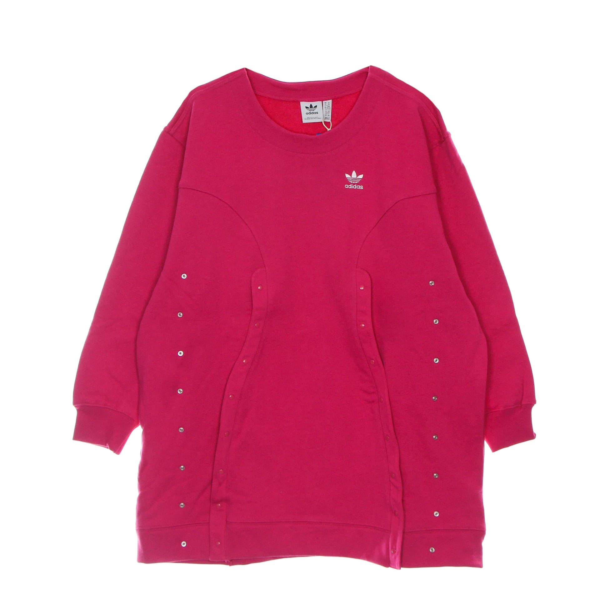 Adidas Vestito Donna Sweater Dress Real Magenta - 4