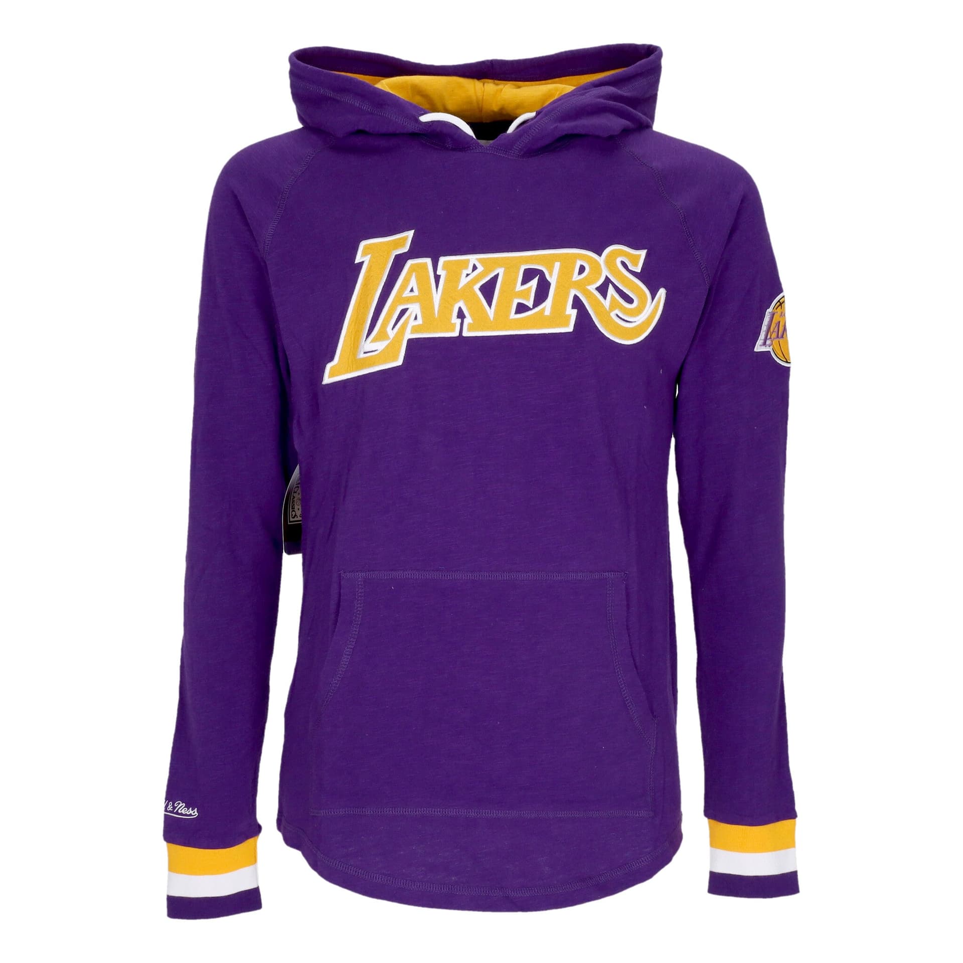 MITCHELL &amp; NESS Maglietta Manica Lunga Uomo Nba Legendary Slub L/s Hoodie Loslak Purple - 3