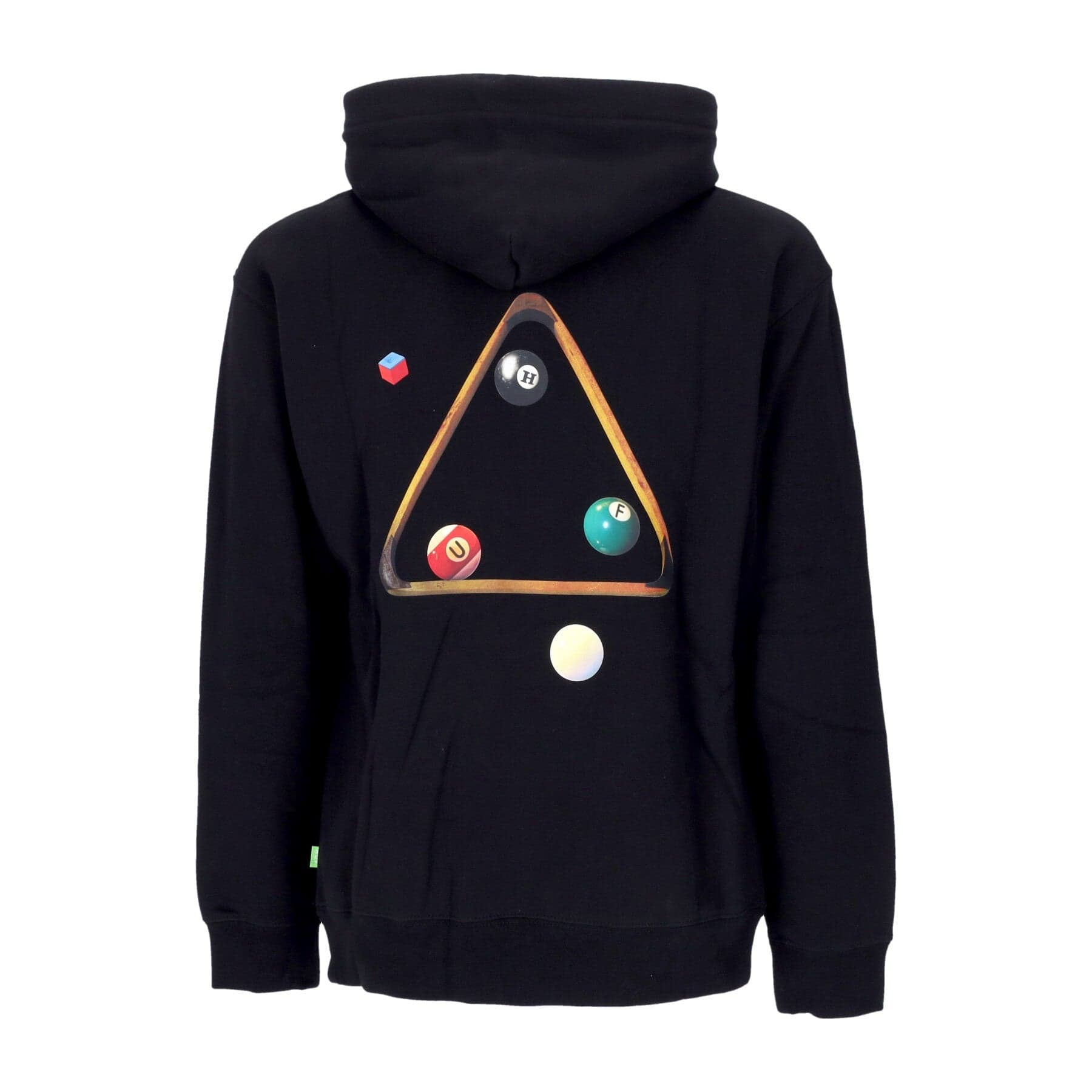 HUF Felpa Cappuccio Uomo Dirty Pool Tt P/o Hoodie Black - 4
