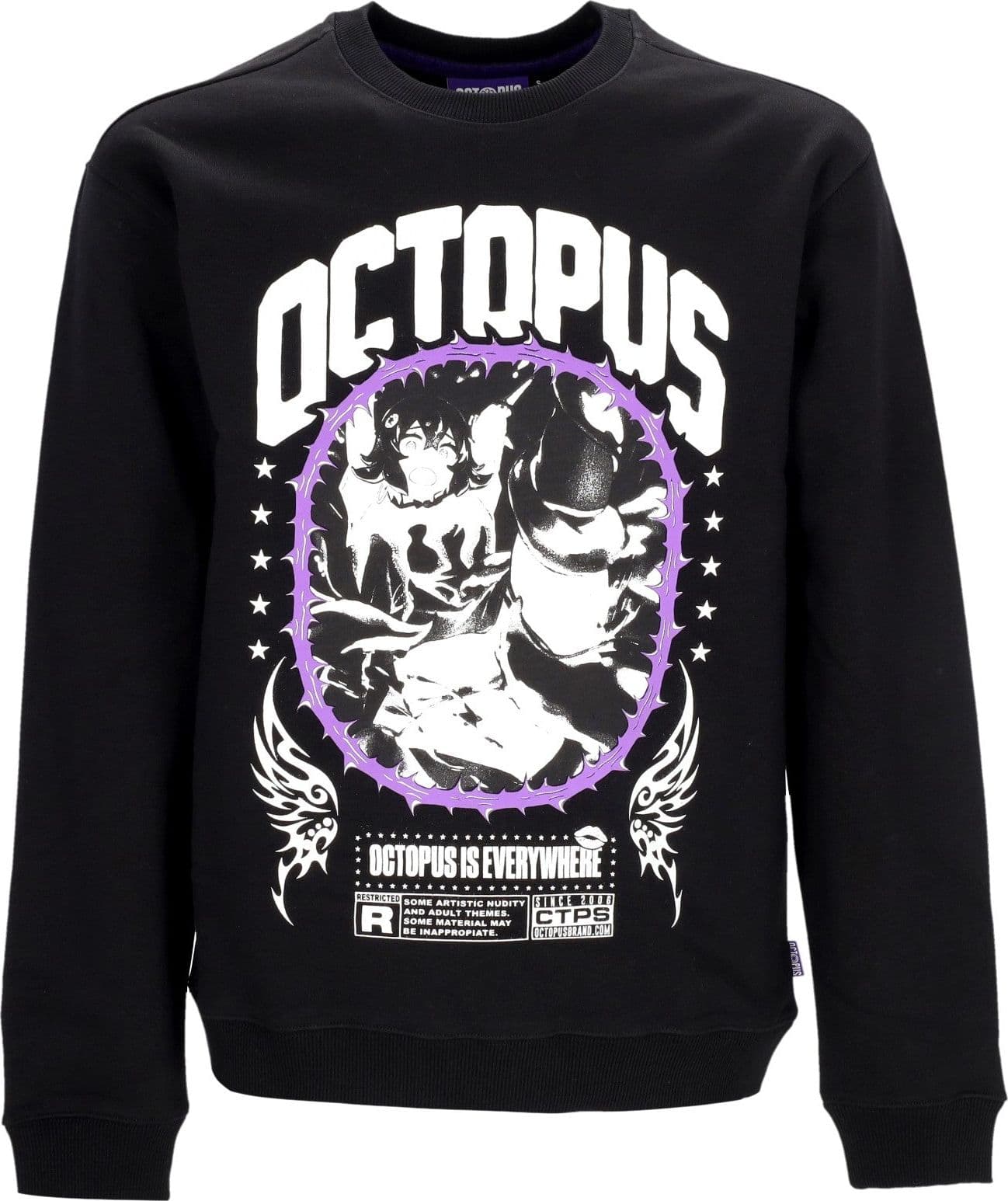 OCTOPUS Felpa Girocollo Uomo Hentai Thorns Crewneck Black
