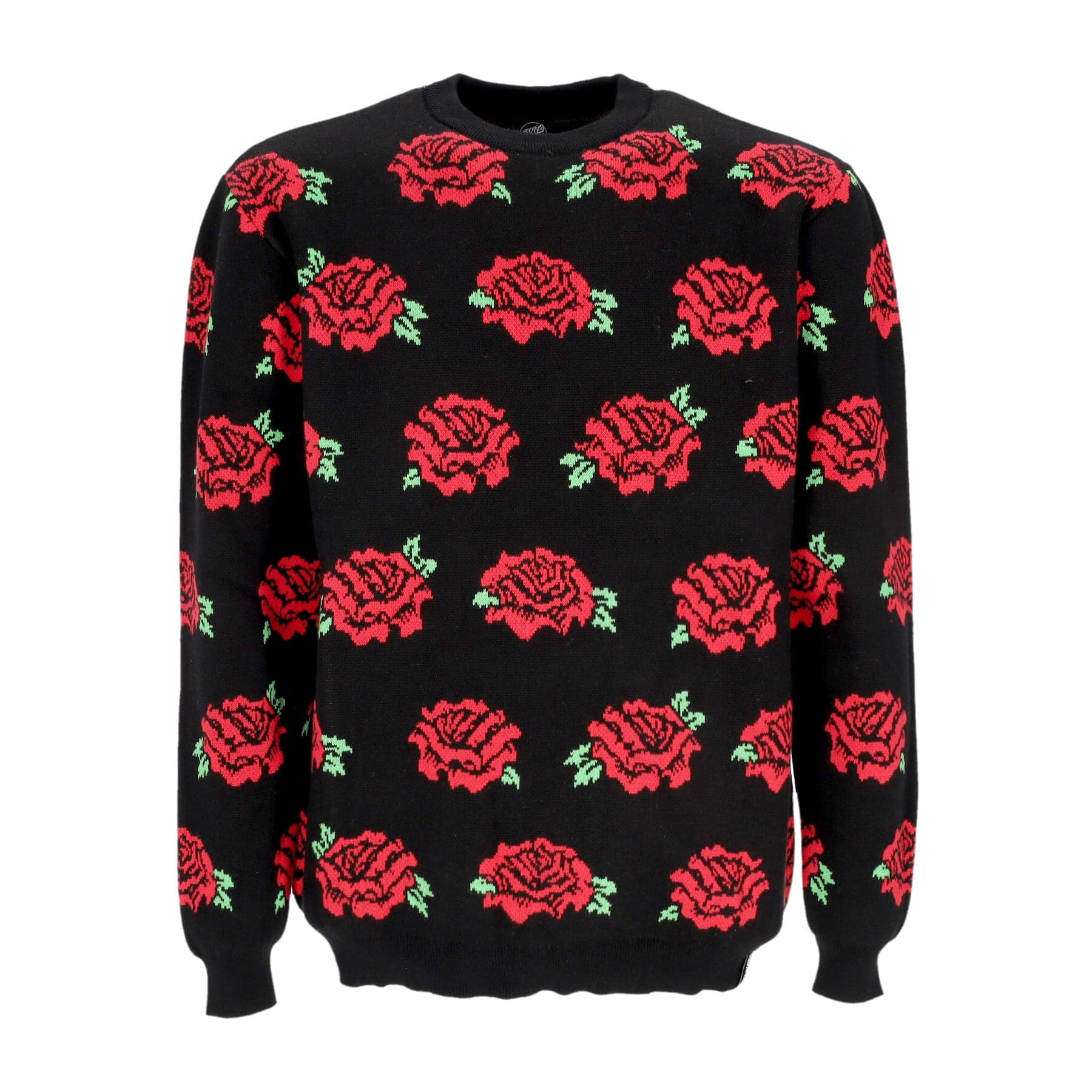 SANTA CRUZ Maglione Uomo Dressen Roses Knit Crew Rose - 3