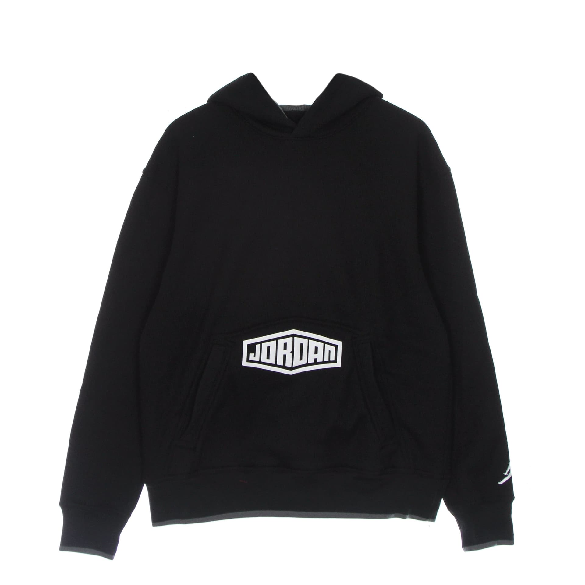 JORDAN Felpa Cappuccio Uomo Sport Dna Pullover Hoodie Black/iron Grey/white - 4