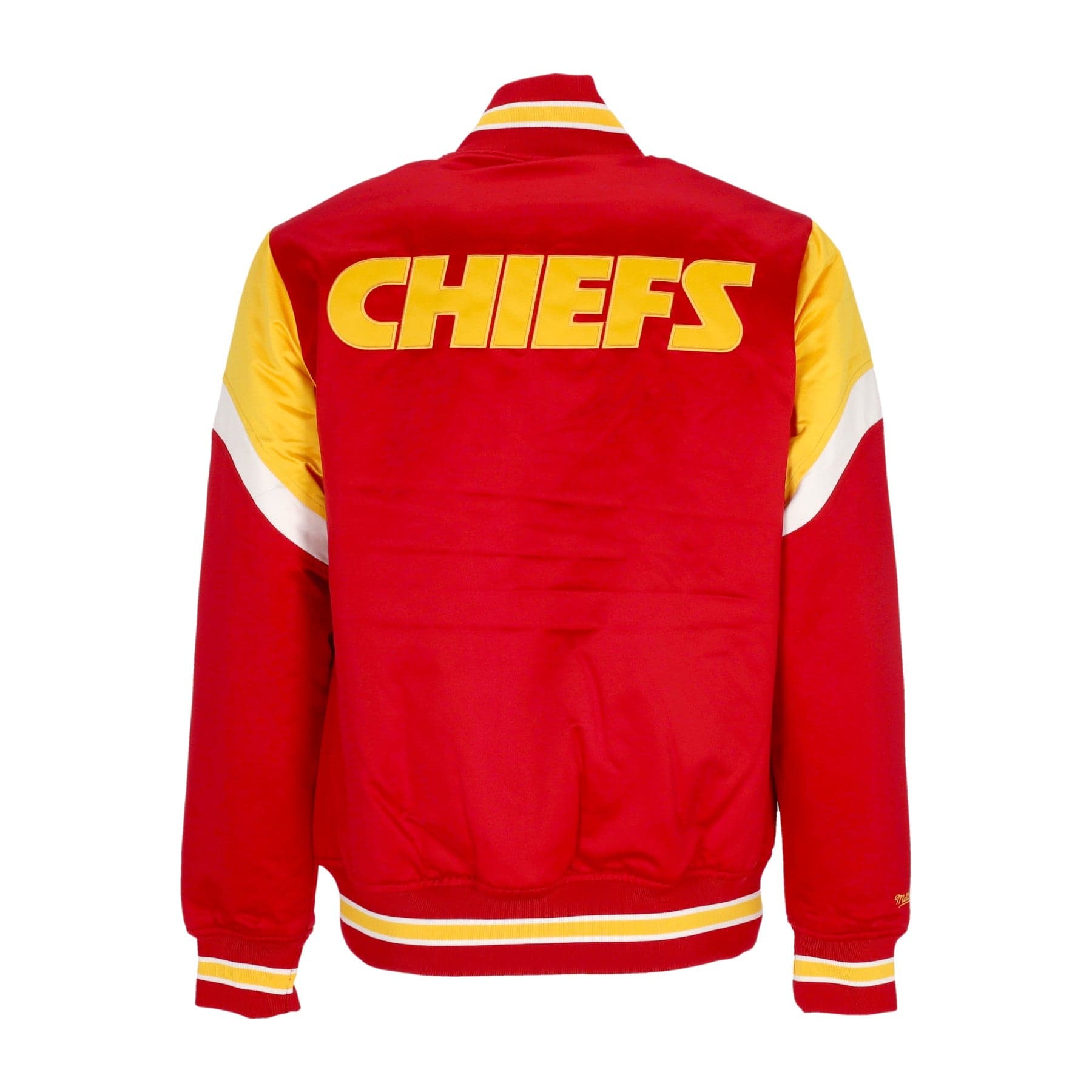 MITCHELL &amp; NESS Giubbotto Bomber Uomo Nfl Heavyweight Satin Jacket Kanchi Original Team Colors - 2