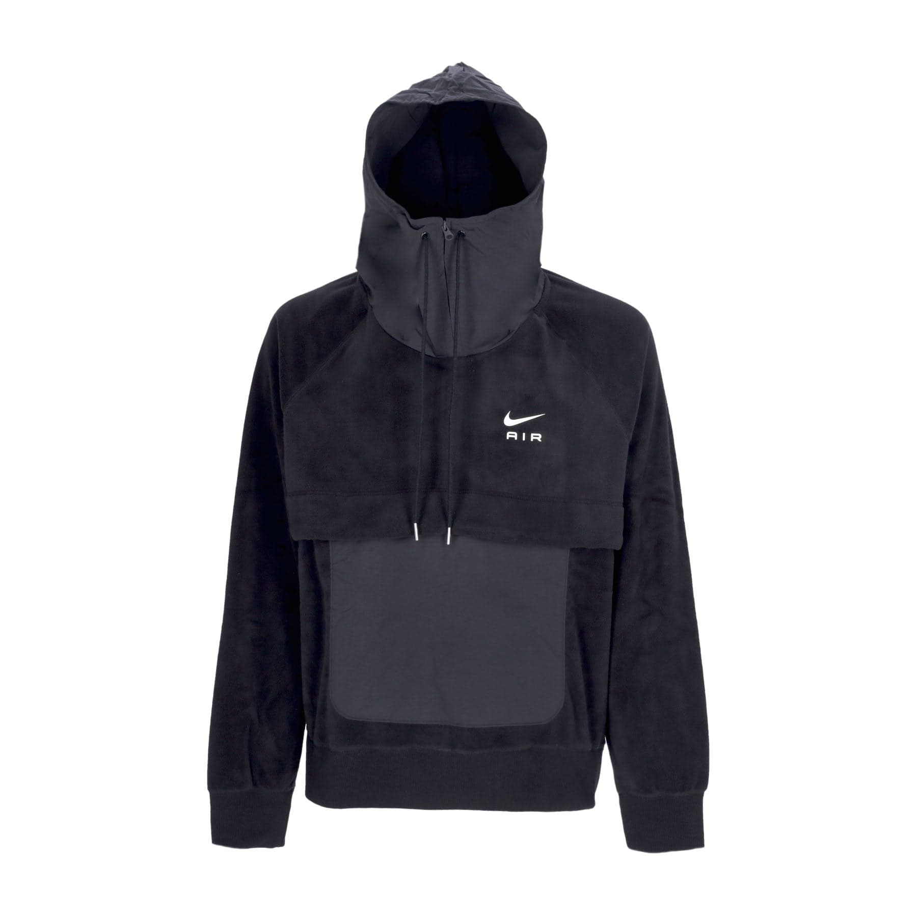 Nike Felpa Cappuccio Uomo Sportswear Air Tf Winterized Hoodie Black/white - 4