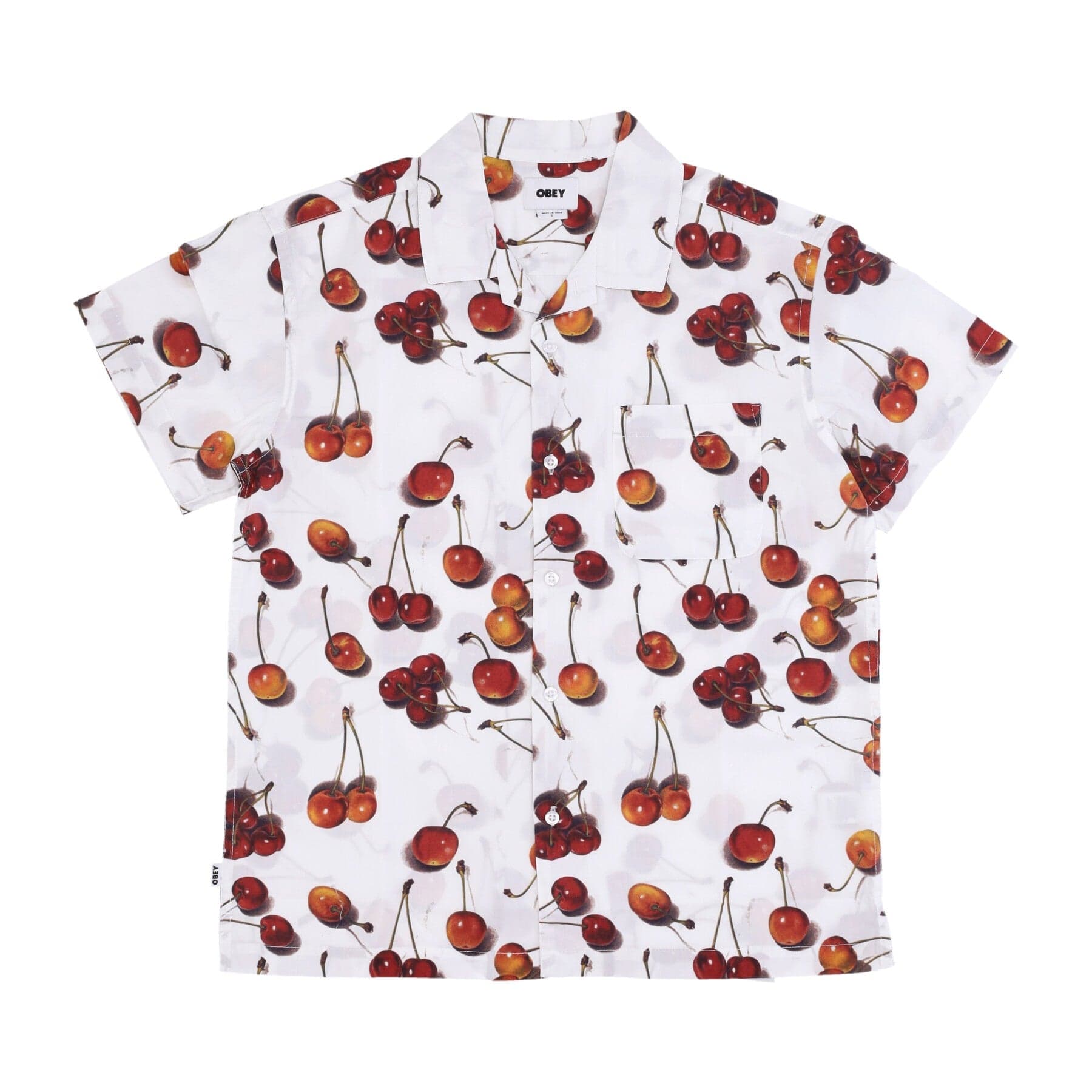 OBEY Camicia Manica Corta Uomo Bombed Woven White Multi - 2