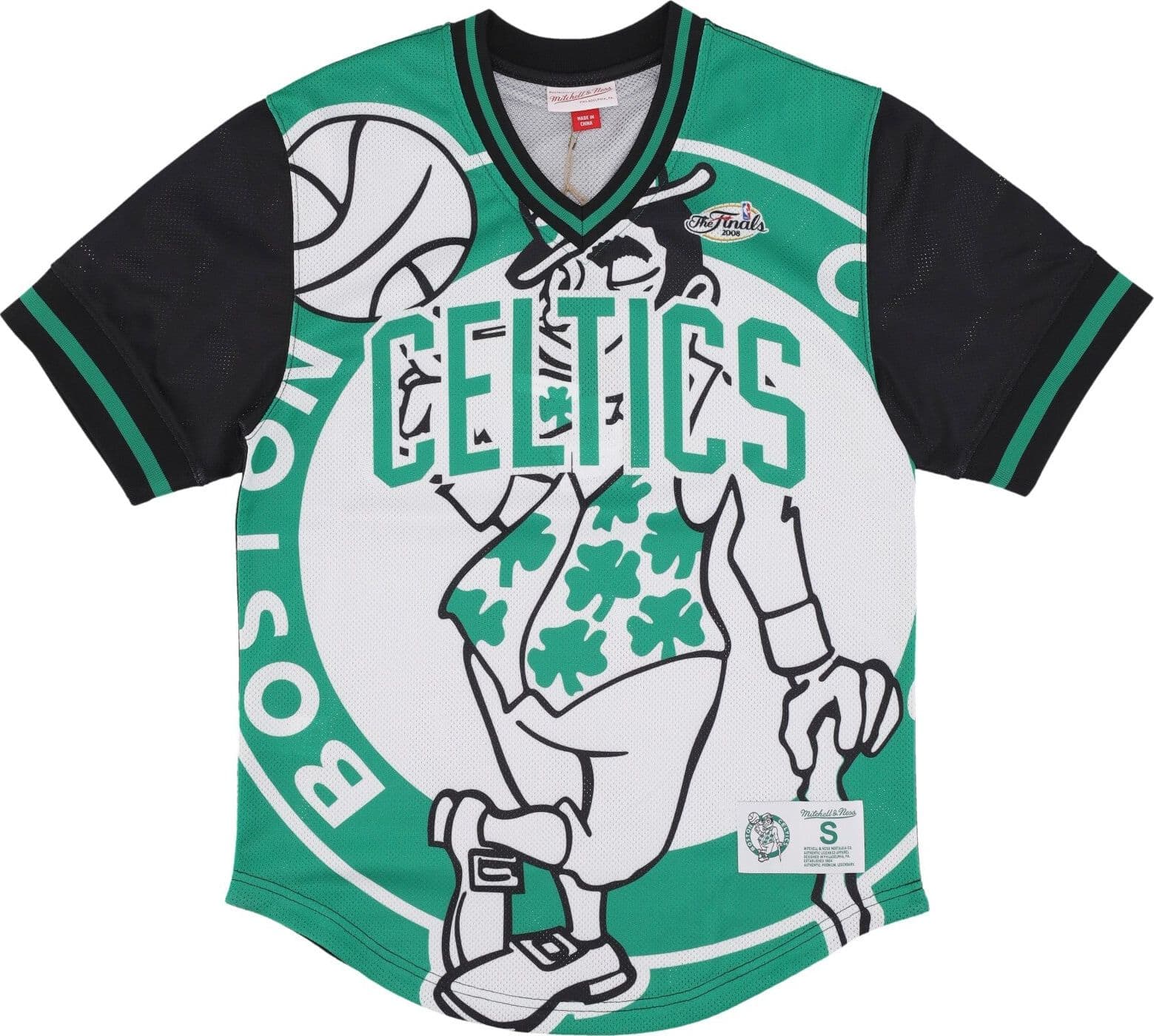 MITCHELL & NESS Casacca Uomo Nba Jumbotron 3.0 Mesh V-neck Boscel Multi/white