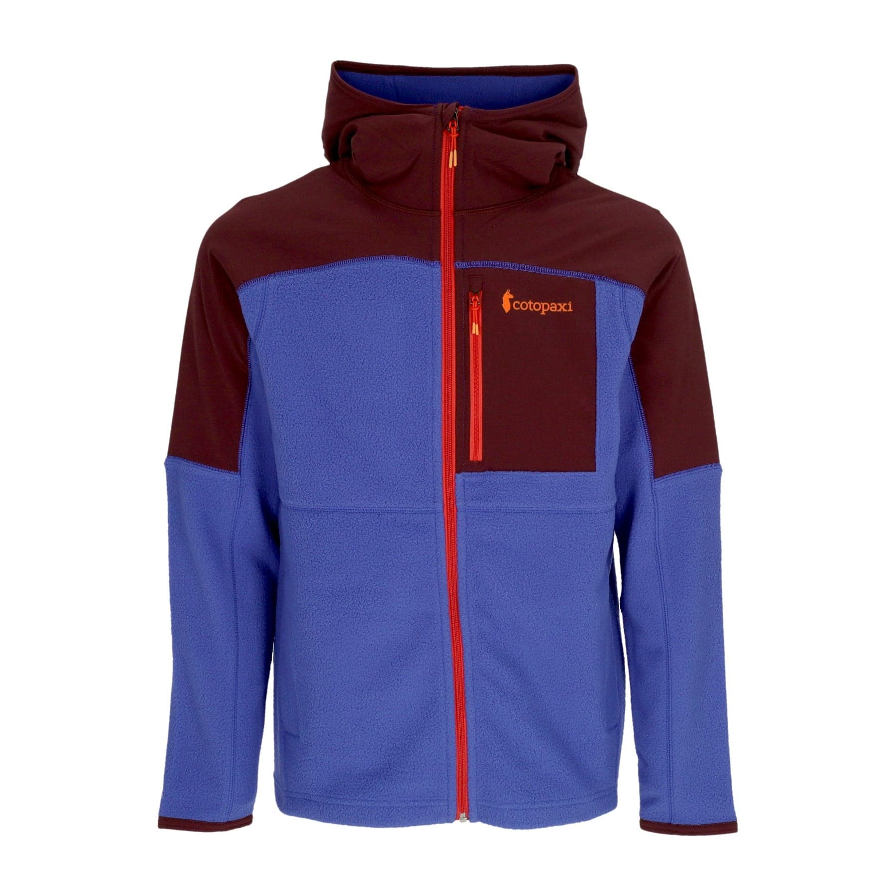 COTOPAXI Giubbotto Pile Uomo Abrazo Fleece Hoodie Full-zip Jacket Wine/blue Violet - 3