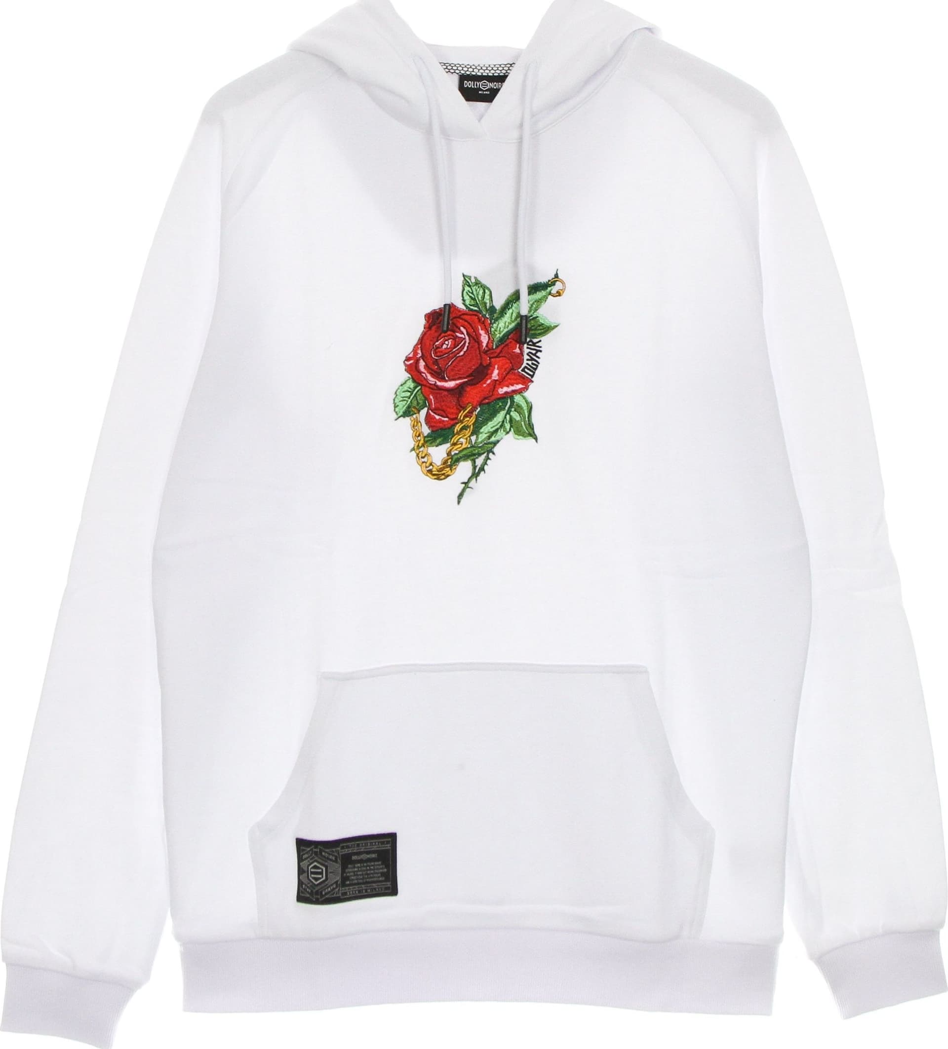 DOLLY NOIRE Felpa Leggera Cappuccio Uomo Rosa Hoodie White